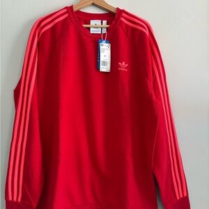 Adidas Red Crewneck Sweatshirt